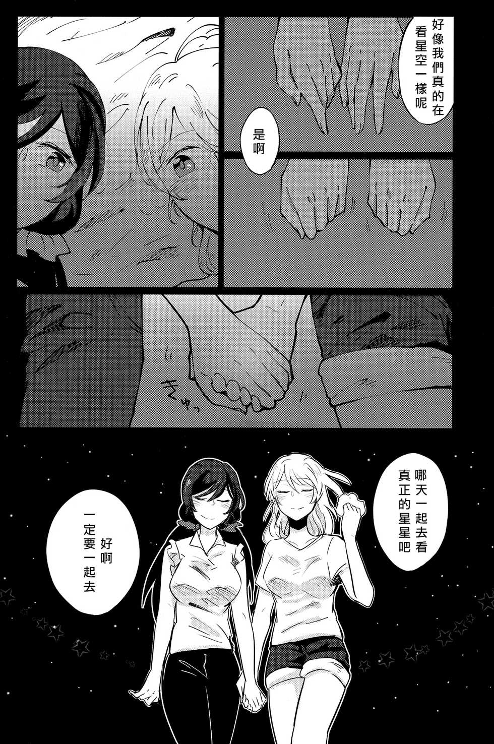 (C88) [Monophobia (yuni)] Celeste Blue no Kyoukaisen - 天藍色的境界線 (Love Live!)  [Chinese] [北京神马个人汉化] - Page 18