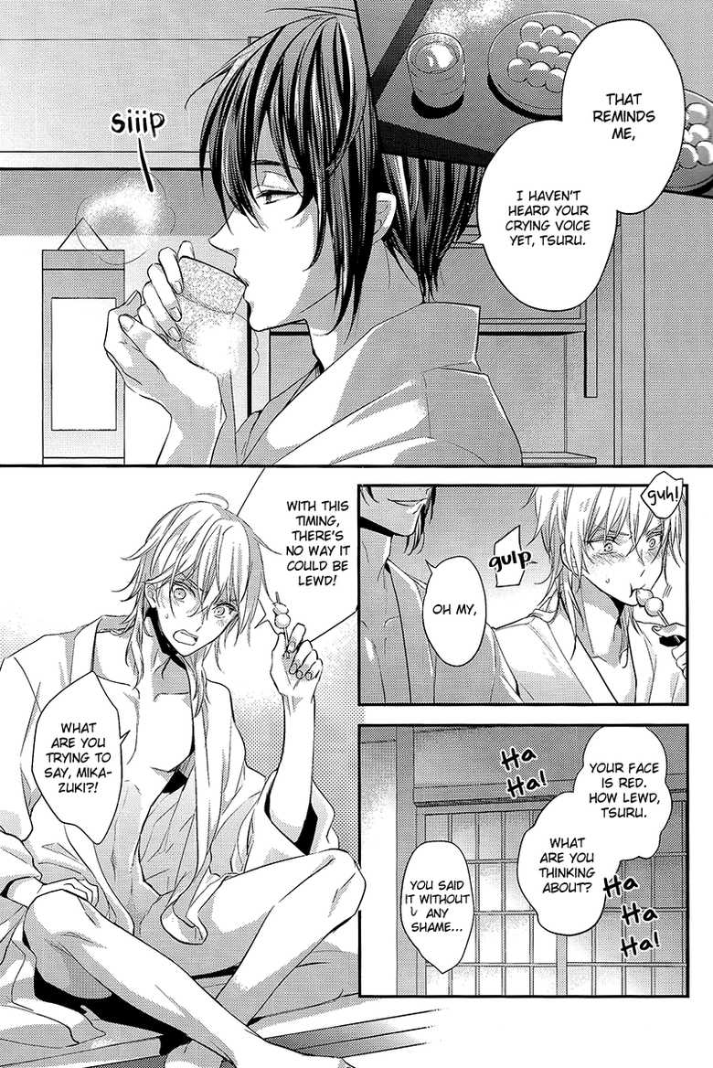 (Hyattou Ryouran ~Kimi no Heart o Shirahadori~ Izumi no Kuni Ensei 2) [Syupa! (Makiron)] Tsuru no Nakigoe o Kikitai ka? (Touken Ranbu) [English] [Silver Lining] - Page 3