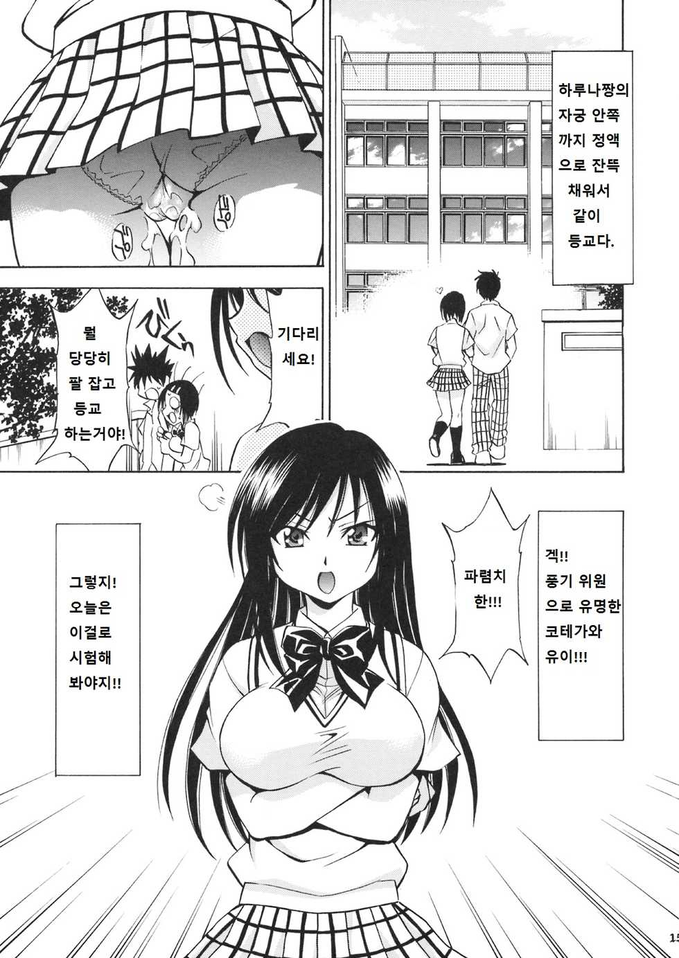 [Studio Wallaby (Nagisa Minami)] Troublekko ~Haruna & Yui~ | 트러블 소녀 ~하루나 & 유이~ (To LOVE-Ru) [Korean] [라그나로크] - Page 14