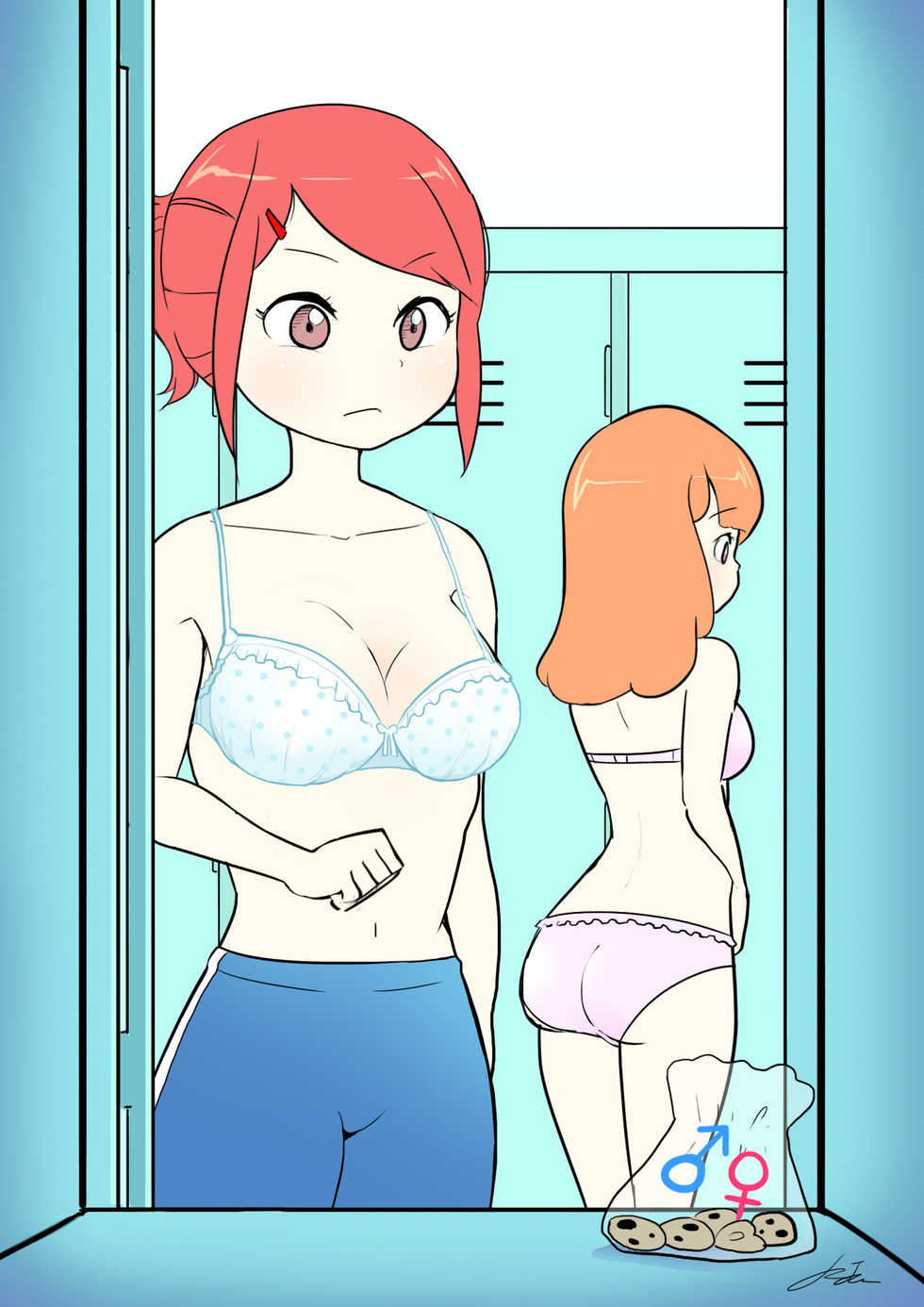 [StarScream] 탈의실에서 남성전환 프로젝트 | Male conversion projects in the locker room - Page 1