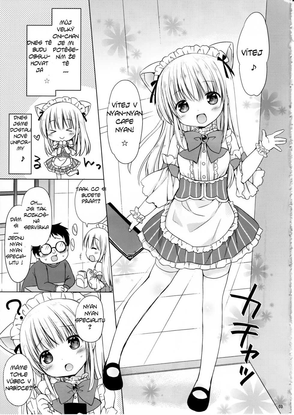 (C89) [Rico-ba (Rico)] Imouto to Cafe de H na Nyan Nyan Nyan [Czech] - Page 4