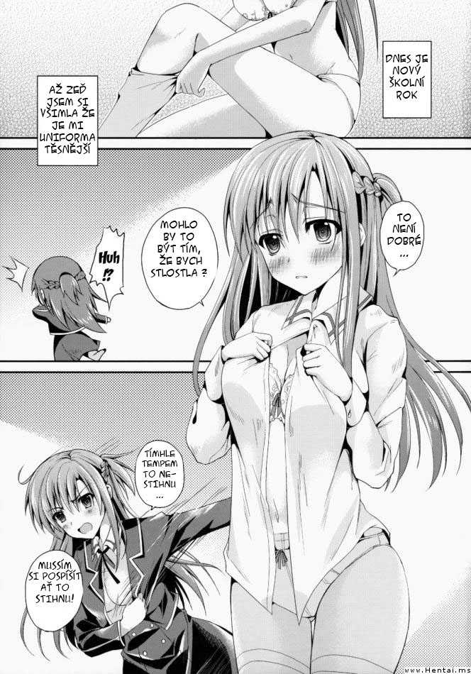 (SC63) [TwinBox (Hanahanamaki, Sousouman)] Shishunki ni Nama de Nakadashi suru. | To Cum Inside Raw During Puberty. (Sword Art Online) [Czech] - Page 3