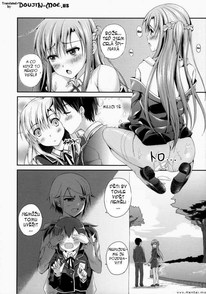 (SC63) [TwinBox (Hanahanamaki, Sousouman)] Shishunki ni Nama de Nakadashi suru. | To Cum Inside Raw During Puberty. (Sword Art Online) [Czech] - Page 16