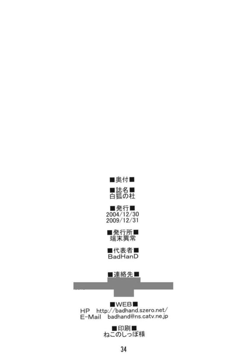 (C67) [Tanmatsu Ijou (BadHanD)] Byakko no Mori [Czech] - Page 33