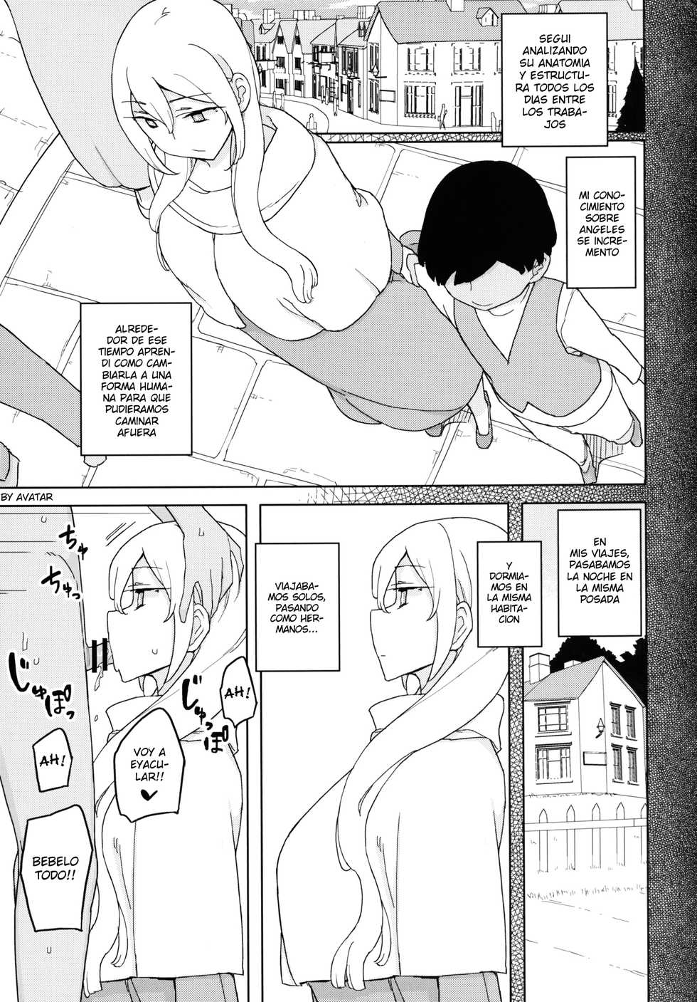 (C90) [Semimogura (Yoshiie)] Ishi no Nai Tenshi wa Boku no Sei Shori Yougu | My Cumdump Is a Vacuous Angel [Spanish] [Avatar-kun] - Page 10