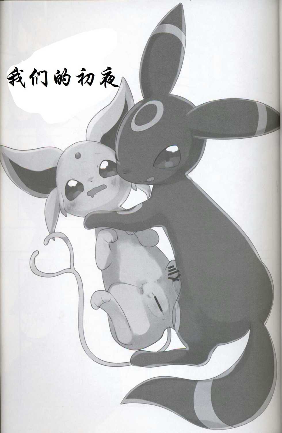 (Kemoket 5) [Chabane Ninja (Happamushi)] Hajimete no Yoru (Pokémon) [Chinese] - Page 2