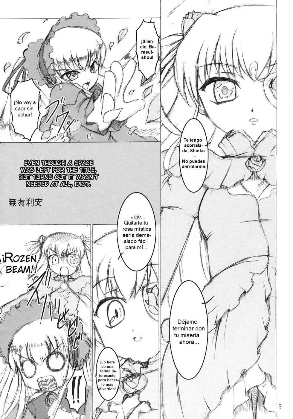 (Futaket3) [Ororiya Enpitsudo (Hiroe Natsuki, Murian)] Ibara no Michi | Path of Thorns (Rozen Maiden) [Spanish] [Futanari Freaks] - Page 4