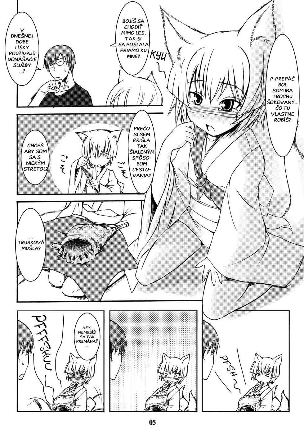 (SC41) [Tanmatsu Ijou (BadHanD)] Byakko no Mori Sono San [Czech] - Page 4