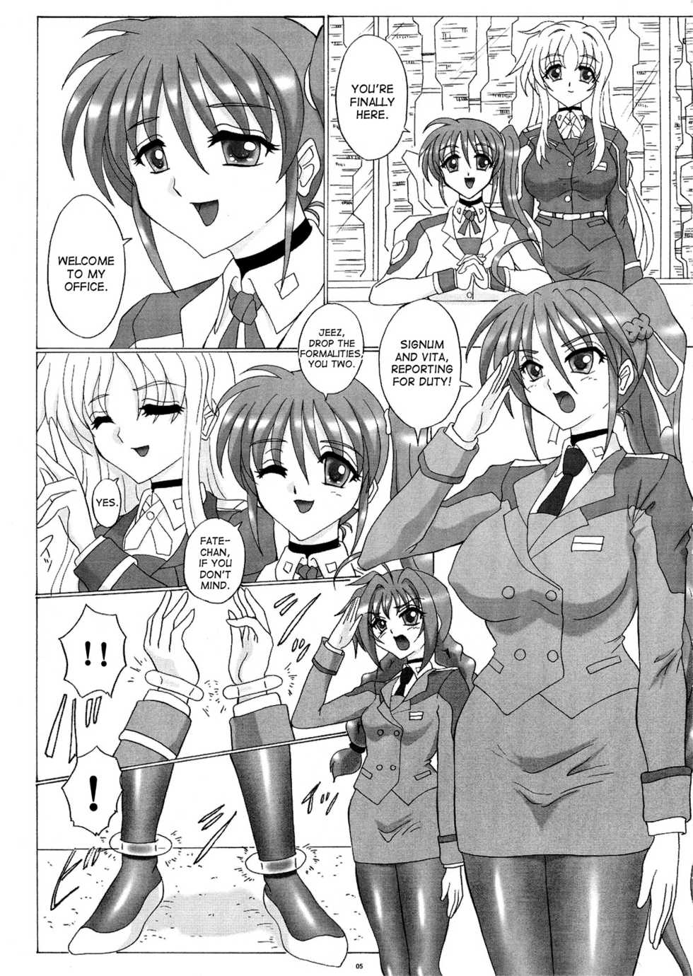 (C82) [Yomosue Doukoukai (Gesho Ichirou)] LYRICAL CENTURY STRIKERS 2 (Mahou Shoujo Lyrical Nanoha) [English] [desudesu] - Page 5