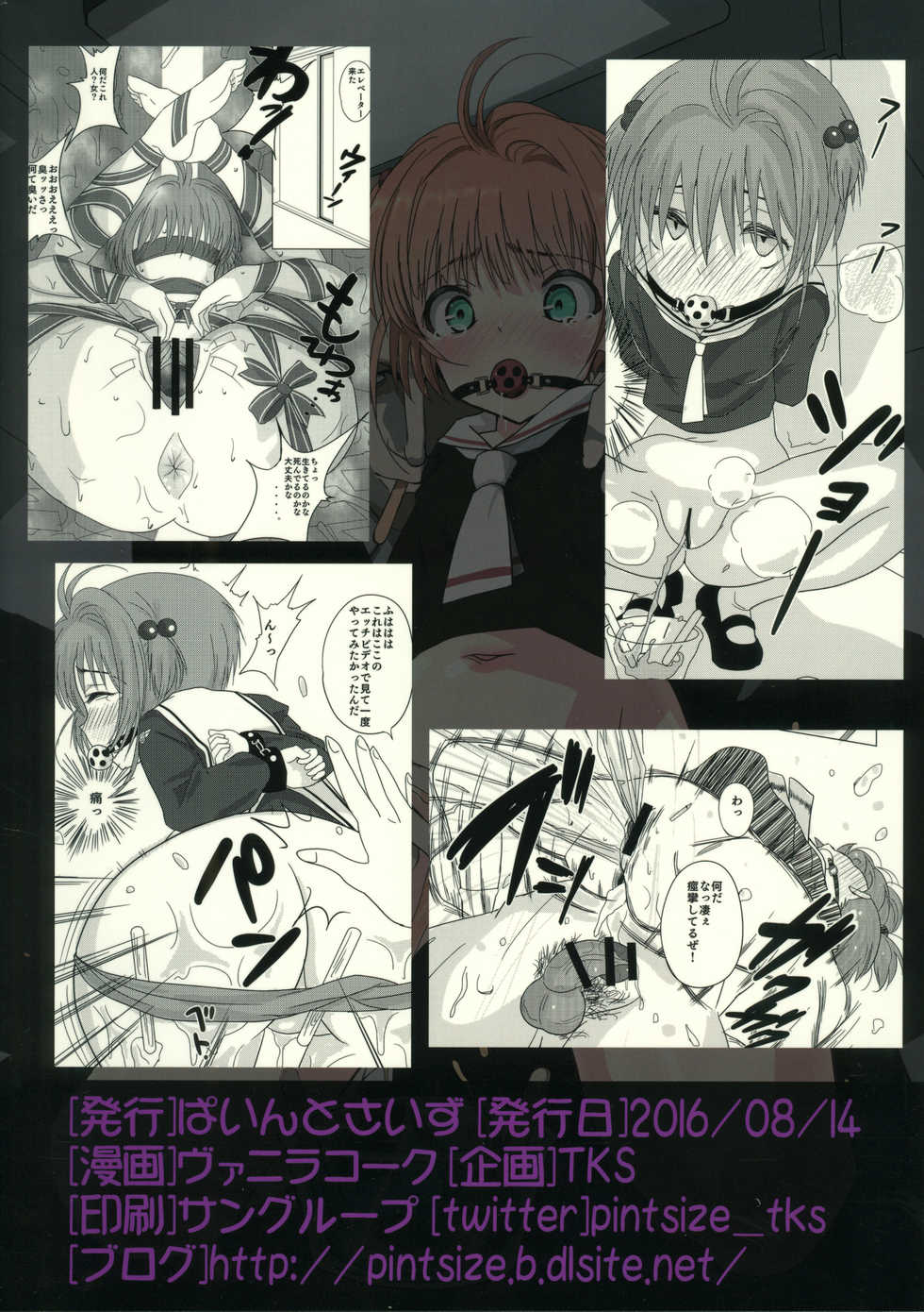 (C90) [Pintsize (Vanilla Coke, TKS)] SAKURA BREAK3 ~Misshitsu Elevator no Akumu~ (Cardcaptor Sakura) - Page 26