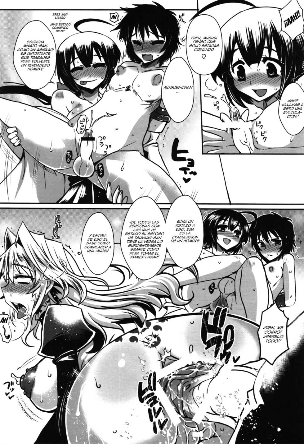 (C83) [YOMOTHUHIRASAKA (bbsacon)] Dagatsu Inumi 4 (Sekirei) [Spanish] [F7993] - Page 15