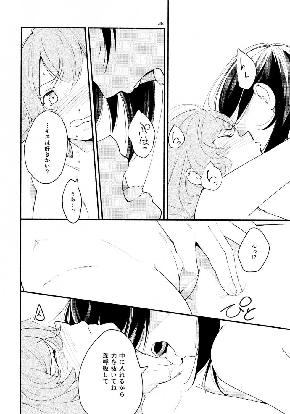 (Girls Love Festival 14) [G-complex (YUI_7)] Namae no Nai Kaijitsu Ichi - Page 38