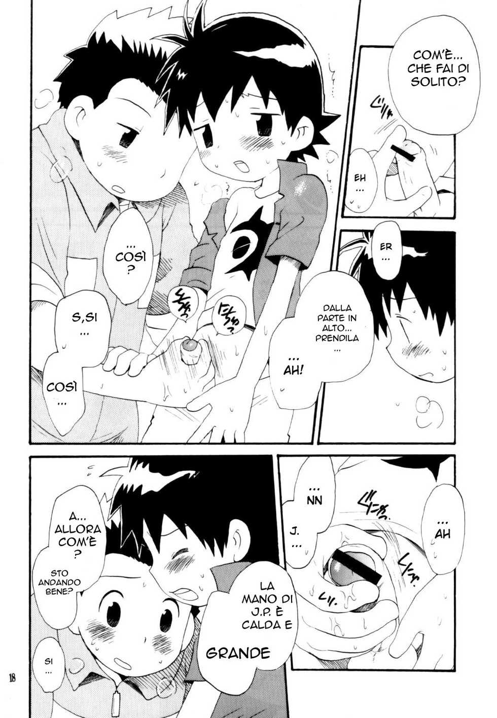 [KuruGuru DNA (Hoshiai Hilo)] Inazuma Rock Dome (Digimon Frontier) [Italian] [Yaoi Fantasy] - Page 17