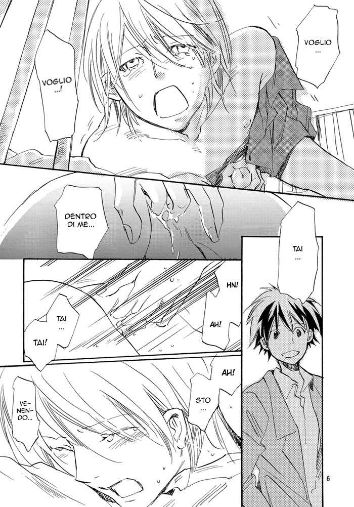 [Gekkou Touzoku (Nobi Nobita)] I want to give myself to you. - Ambush (Digimon Adventure) [Italian] [Yaoi Fantasy] - Page 5