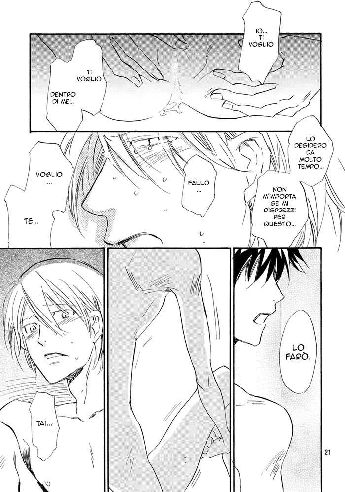 [Gekkou Touzoku (Nobi Nobita)] I want to give myself to you. - Ambush (Digimon Adventure) [Italian] [Yaoi Fantasy] - Page 20