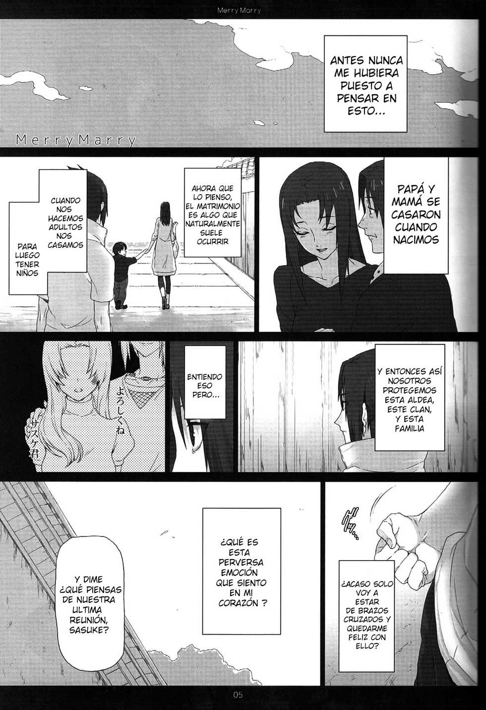 (SUPER20) [Arcon (Meiya)] Merry Marry (NARUTO) [Spanish] [Lanerte] - Page 5