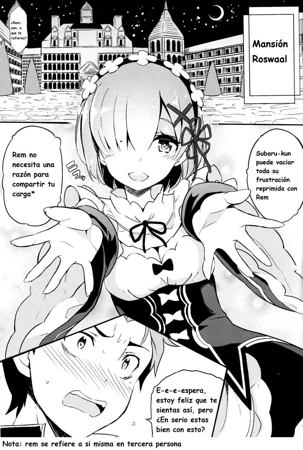 (C90) [odin (Kurokawa izumi)] Rem no Kawaisa mo Onigakatteiru (Re:Zero kara Hajimeru Isekai Seikatsu) [Spanish] [Eromonogatari] - Page 3