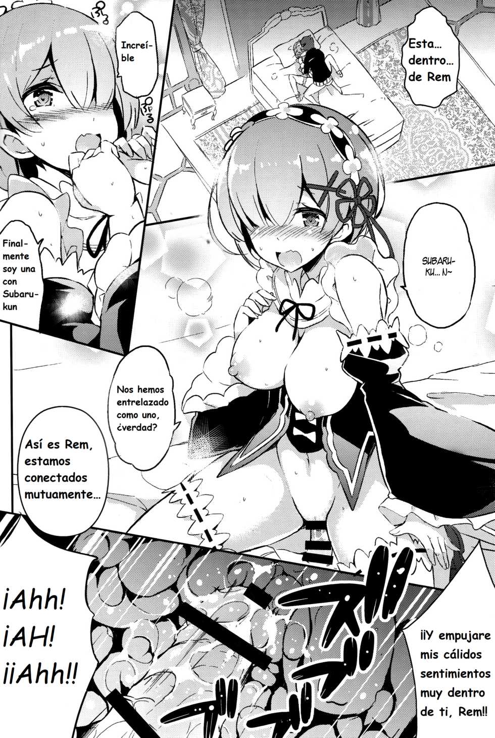 (C90) [odin (Kurokawa izumi)] Rem no Kawaisa mo Onigakatteiru (Re:Zero kara Hajimeru Isekai Seikatsu) [Spanish] [Eromonogatari] - Page 10