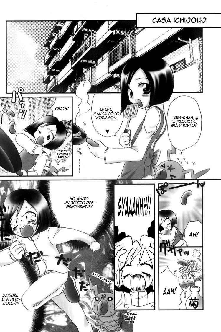 (C61) [Houkago Paradise (Sasorigatame)] Honey Cap (Digimon Adventure 02) [Italian] [Yaoi Fantasy] - Page 10