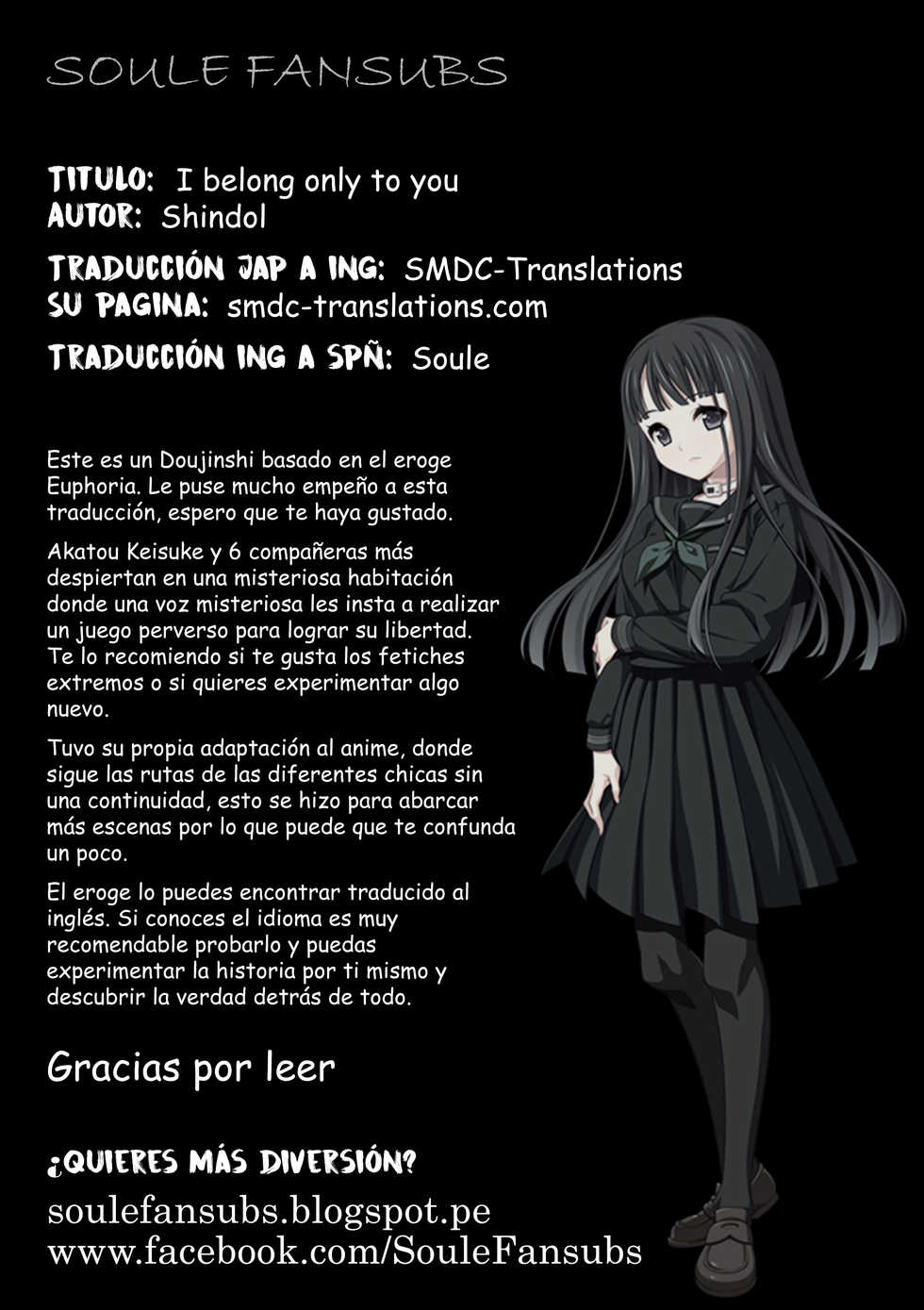 (C86) [PM15:00 (Ichiko)] I belong only to you (euphoria) [Spanish] [Soule Fansubs] - Page 19