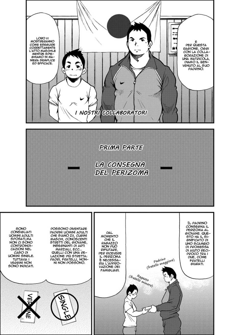 (Yarou Fes 2011) [KOWMEIISM (Kasai Kowmei)] Tadashii Danshi no Kyouren Hou | How To Train Your Boy Volume 1 [Italian] [Yaoi Fantasy] - Page 11