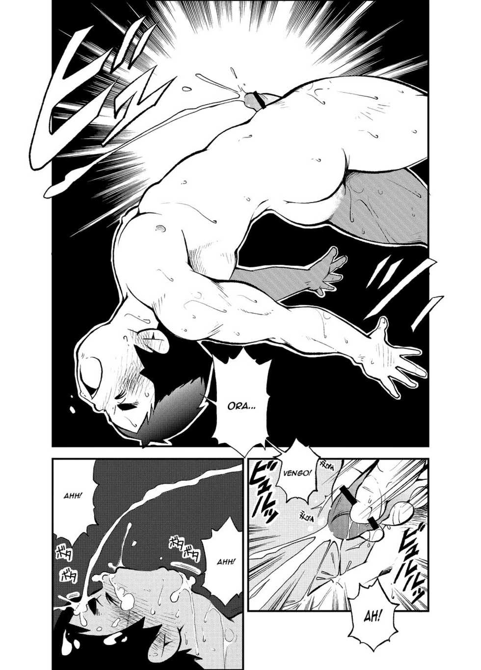 (Yarou Fes 2012) [KOWMEIISM (Kasai Kowmei)] Tadashii Danshi no Kyouren Hou (Ni) Otoko Gyou no Susume | How To Train Your Boy Volume 2 [Italian] [Yaoi Fantasy] - Page 27