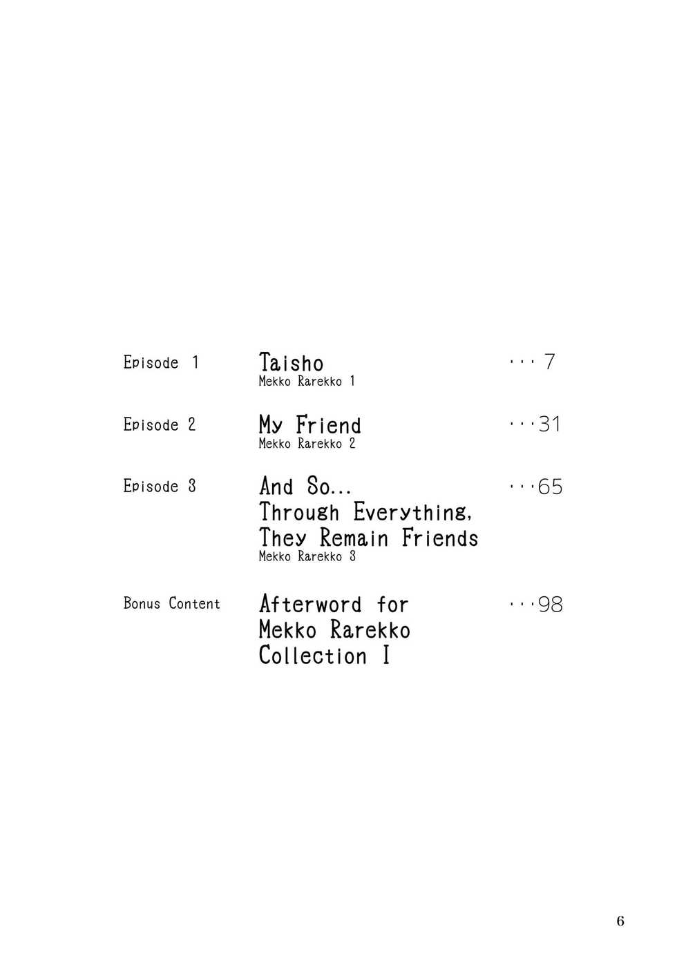 [Goroujirou (Kinoshita Jiroh)] Mekko Rarekko Jou [English] [Digital] - Page 6