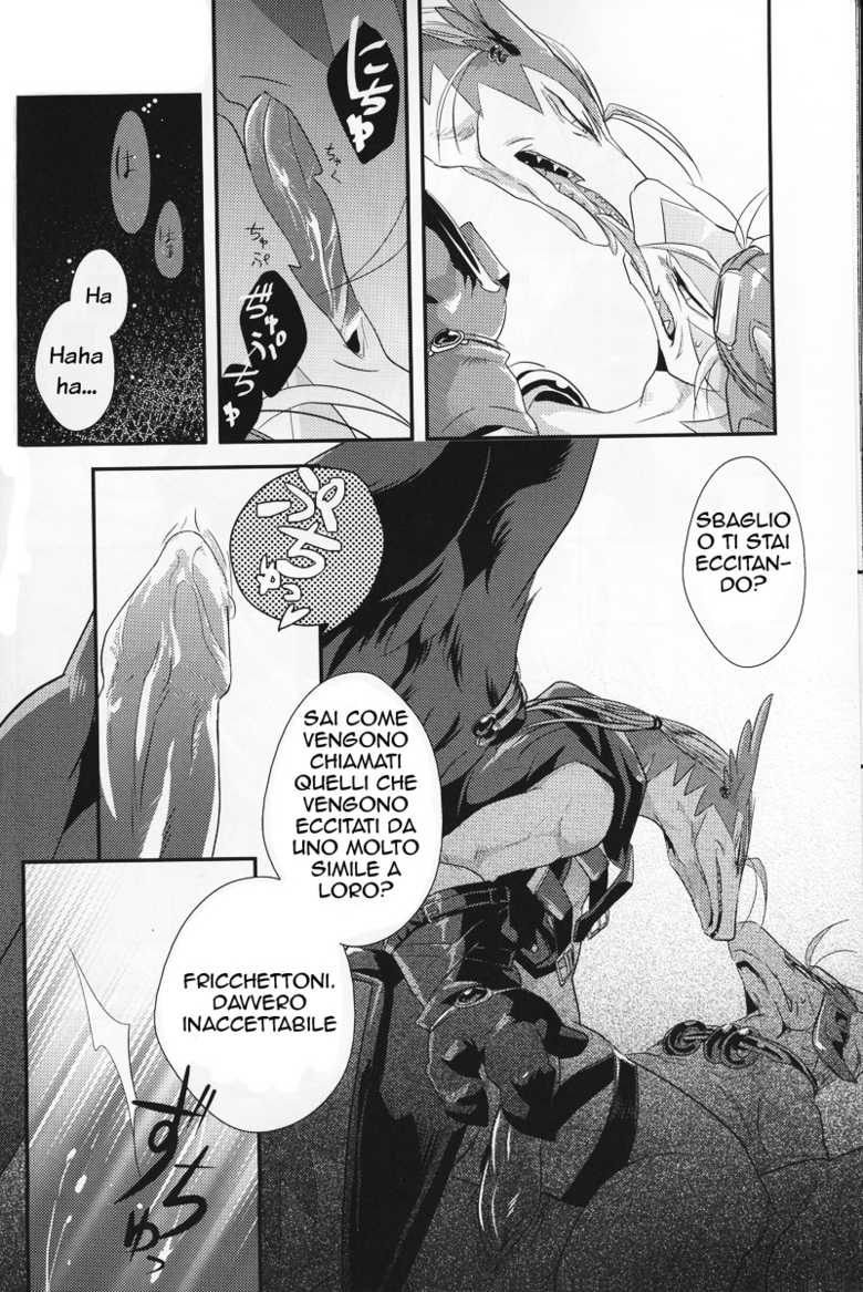 (C76) [Kimidori (Harumati Ituko)] DOUBLE BIND (Legendz: Tale of the Dragon Kings) [Italian] [Yaoi Fantasy] - Page 15