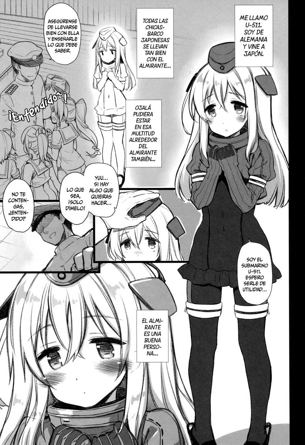 (C88) [CHIBIKKO KINGDOM (Kekocha)] Lovely Submarine (Kantai Collection -KanColle-) [Spanish] [Oni Twinscans] - Page 3