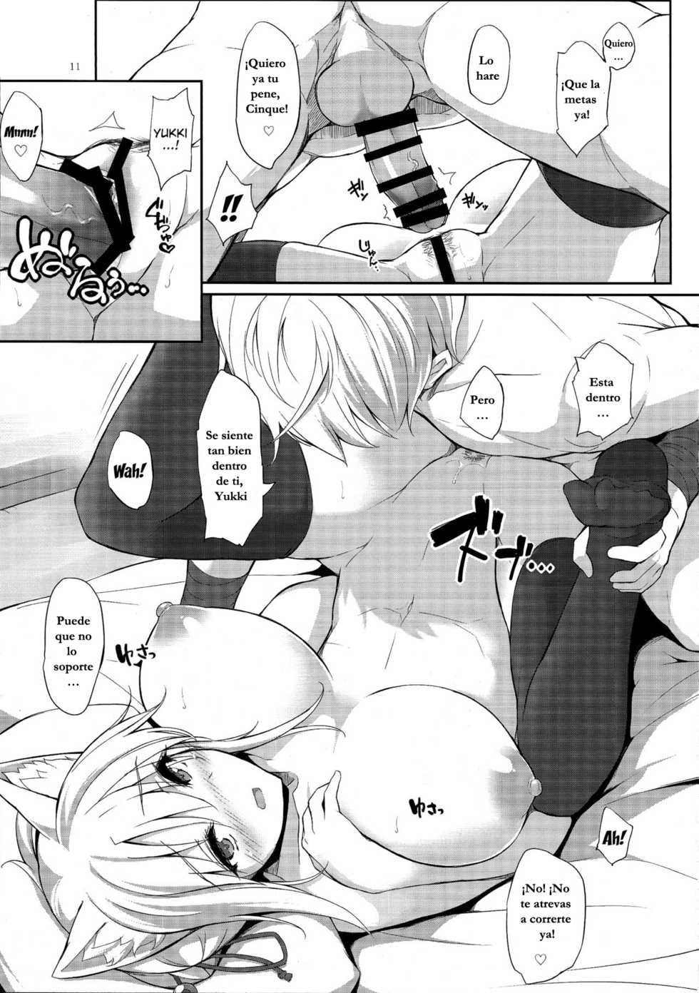 (C88) [Kage Kiri (Mikage Kirino)] Tenko no Chichigami-sama San (DOG DAYS) [Spanish] [Kurotao] - Page 11