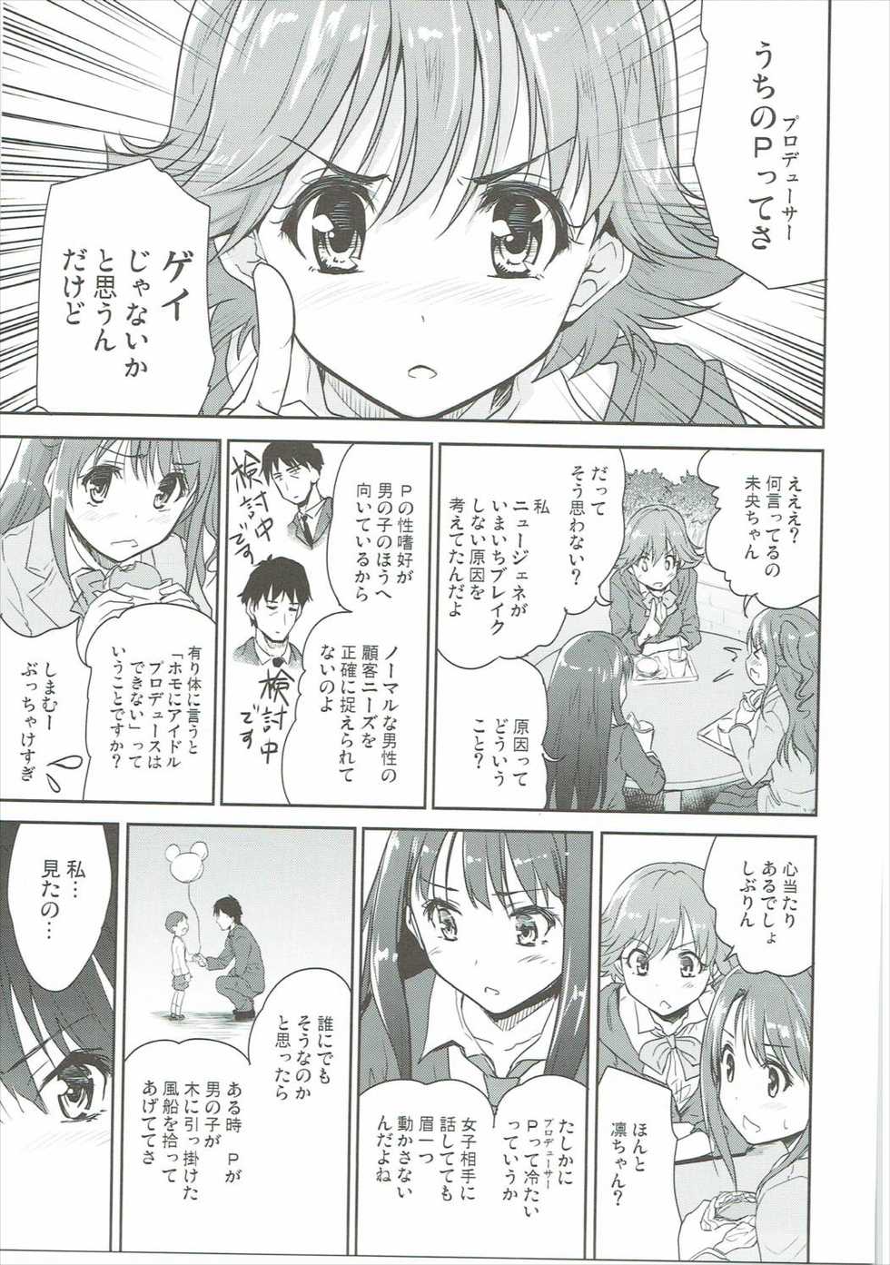 (C90) [Ngmyu (Tohgarashi Hideyu)] Kyousei Shiteyaru (THE IDOLM@STER CINDERELLA GIRLS) - Page 4