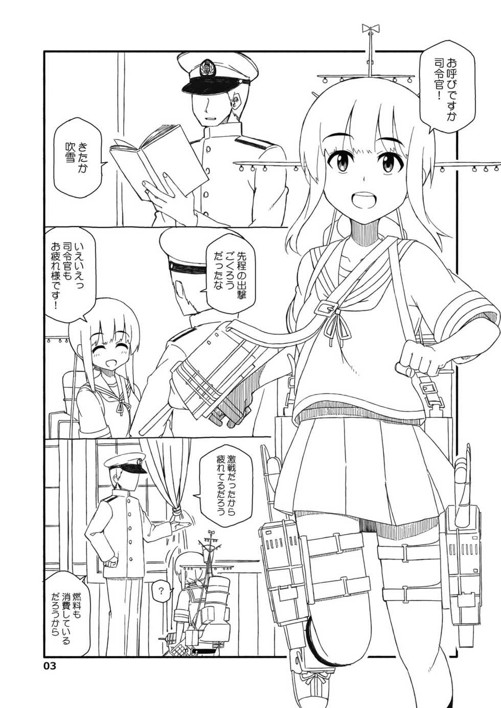 [Sandai Yokkyuu (Nanakura Nanane)] Fubuki-chan ga Onna ni Naru Made Kai (Kantai Collection -KanColle-) [Digital] - Page 2