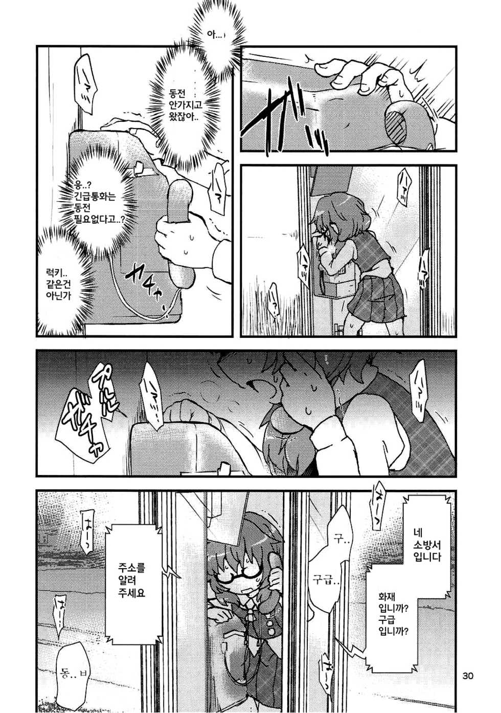 (Kouroumu 12) [milkpop, 02 (Rekishitai Hoonoji, Harasaki)] Snuff Fantasy & Anal Crisis (Touhou Project) [Korean] [팀 페로페로] - Page 30