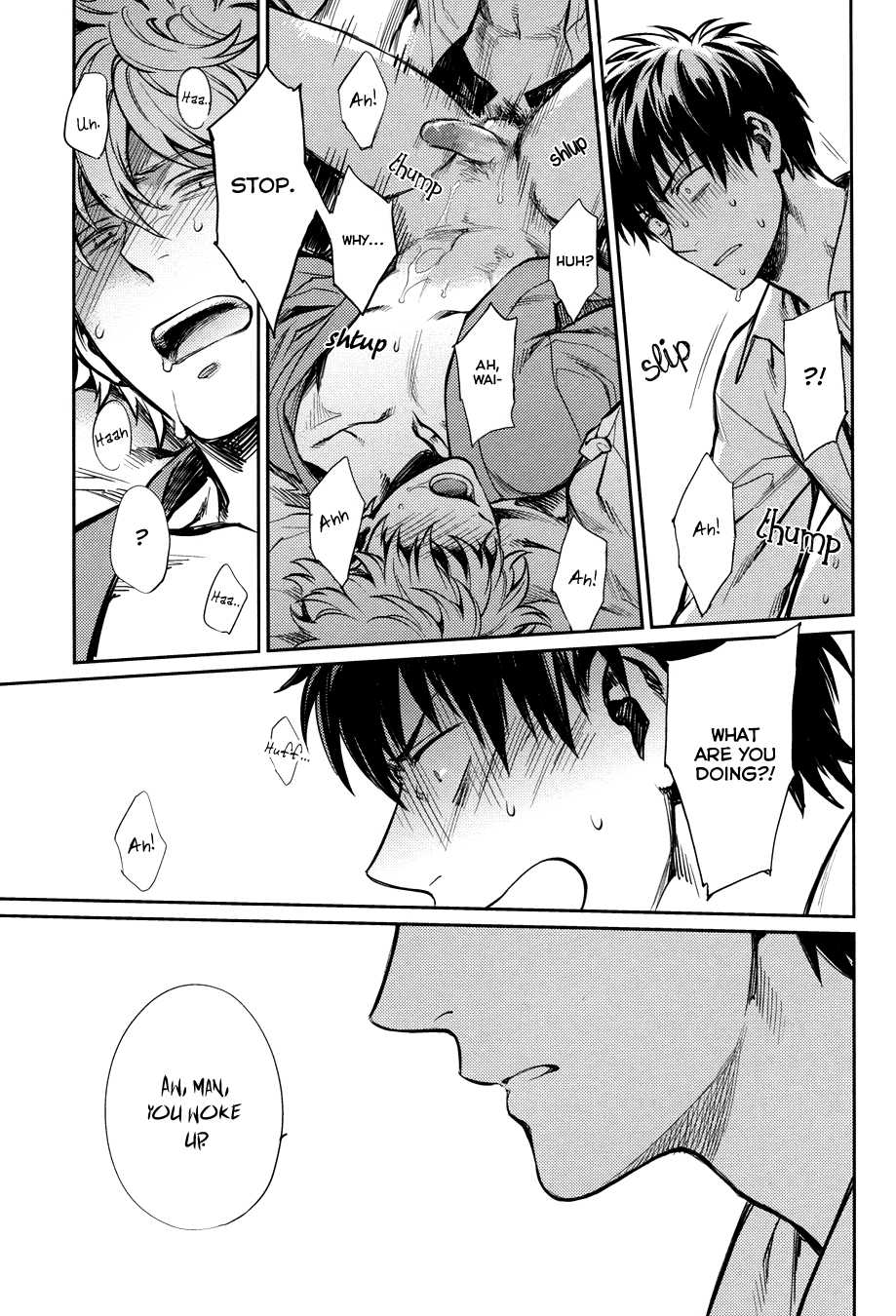 (SPARK8) [3745HOUSE, tekkaG (Mikami Takeru, Haru)] No Talking Man (Gintama) [English] [Fujoshi Bitches] [Decensored] - Page 27