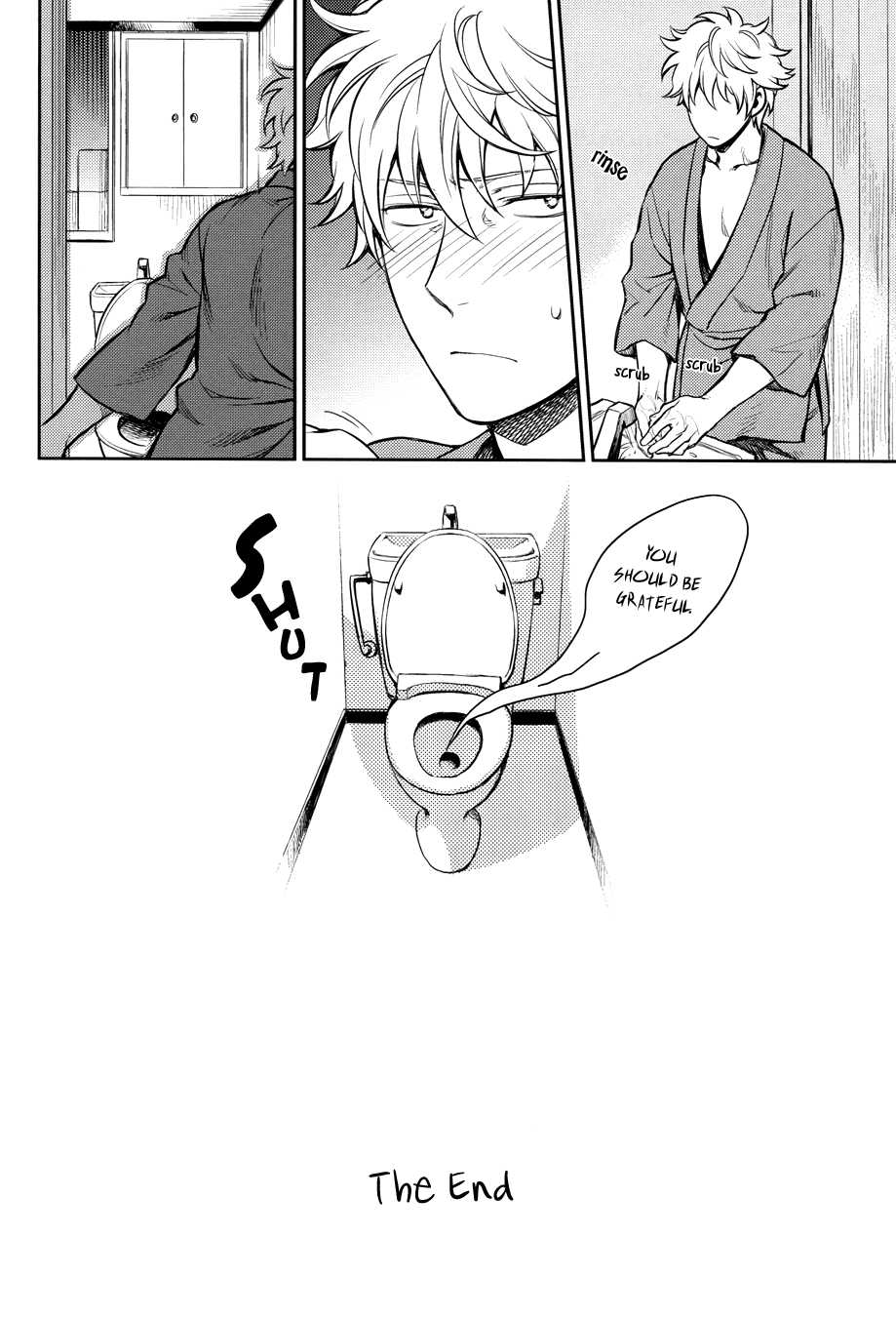 (SPARK8) [3745HOUSE, tekkaG (Mikami Takeru, Haru)] No Talking Man (Gintama) [English] [Fujoshi Bitches] [Decensored] - Page 40