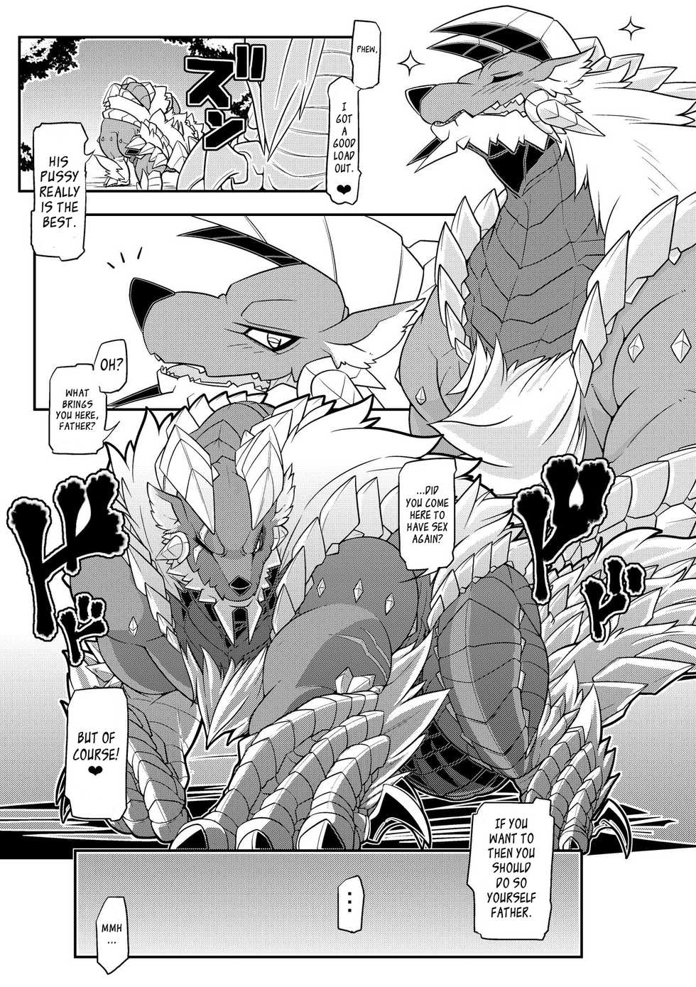 [Mercurochrome (Risuou)] Tsukikage no Raihou | The Moonlight's Lightning Howl (Monster Hunter) [English] [Leon990 Scanlations] [Digital] - Page 16