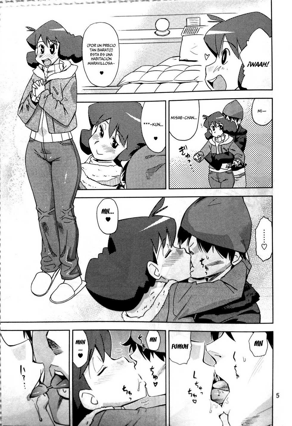 (C81) [Homerun Chaya (Abe Morioka)] Misae-san no Shiri ASS H (Crayon Shin-chan) [Spanish] =Mr.MPD= - Page 4