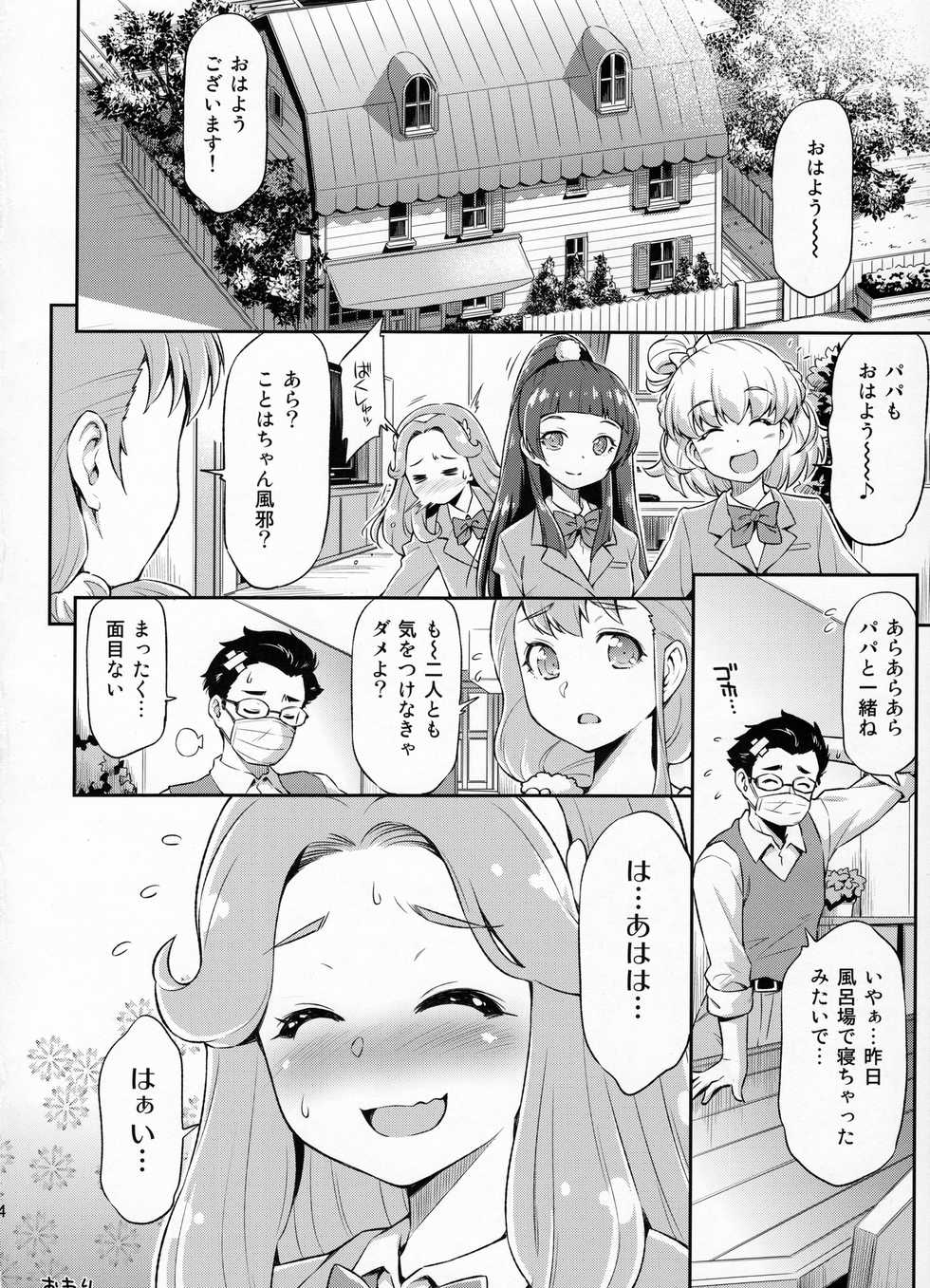 (C91) [ACID EATERS (Kazuma Muramasa)] Haa-chan to Furo ni Haireba. (Mahou Tsukai Precure!) - Page 23