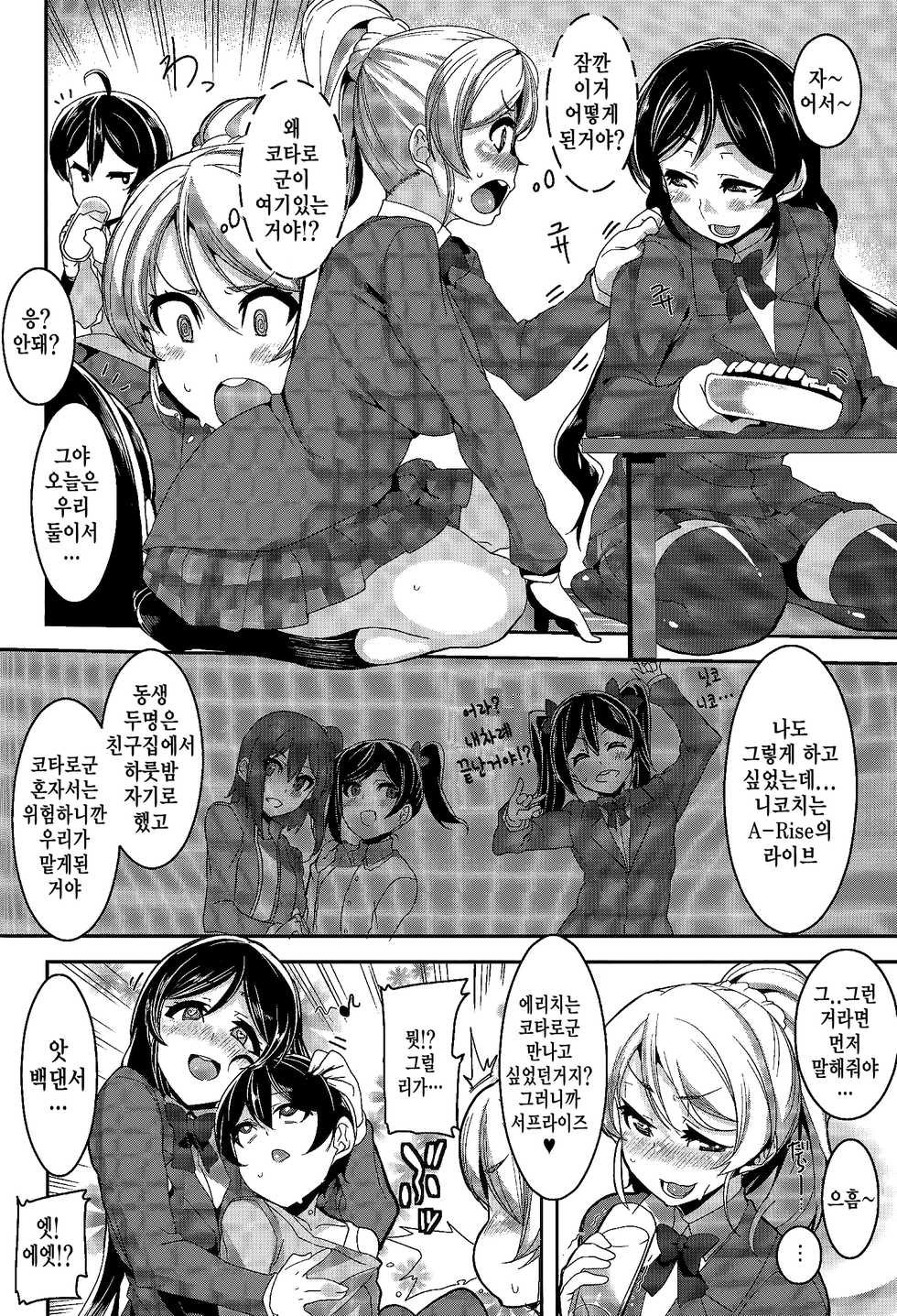 (SC2015 Summer) [HBO (Henkuma)] Oneechan to Issho (Love Live!) [Korean] - Page 5