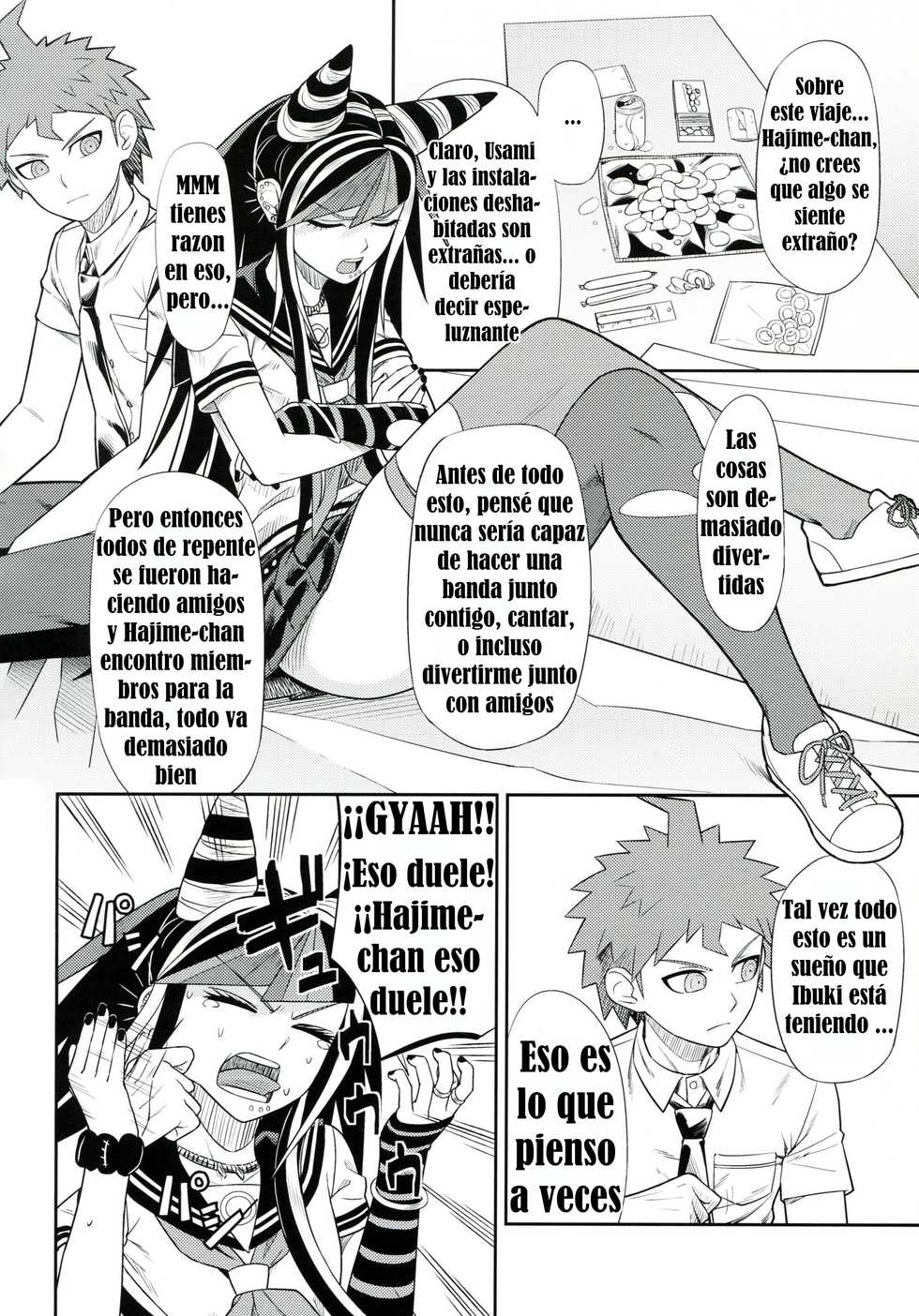 (Gakuen Trial 5) [Niji wo Machinagara (Biwa)] Kanjou Oklahoma Mixer 3 (Super Danganronpa 2) [Spanish] [Damnation77] - Page 5