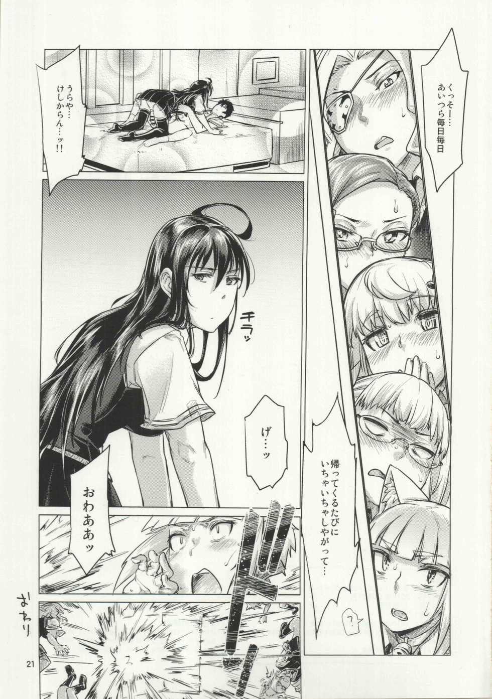 (C91) [Shichimen Soka (Sturkey)] Honoo no Majo ni Oshiri Ijirareru Hon (Witch Craft Works) - Page 20