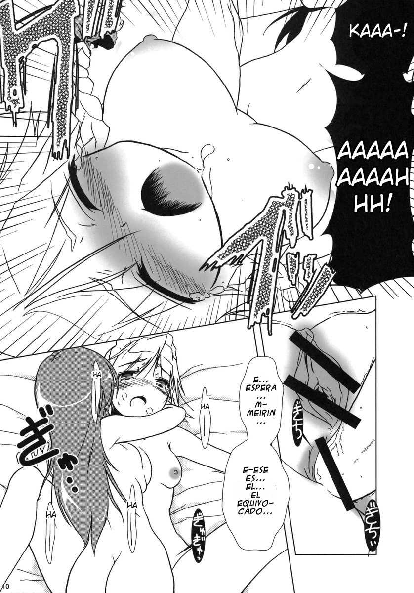 (C70) [Gutenberg no Musume (KnightO Satoshi)] Kajin Komusume Chuuka na Meiling! | Bloom Human Main Point (Touhou Project) [Spanish] [Touhou Hentai] - Page 10