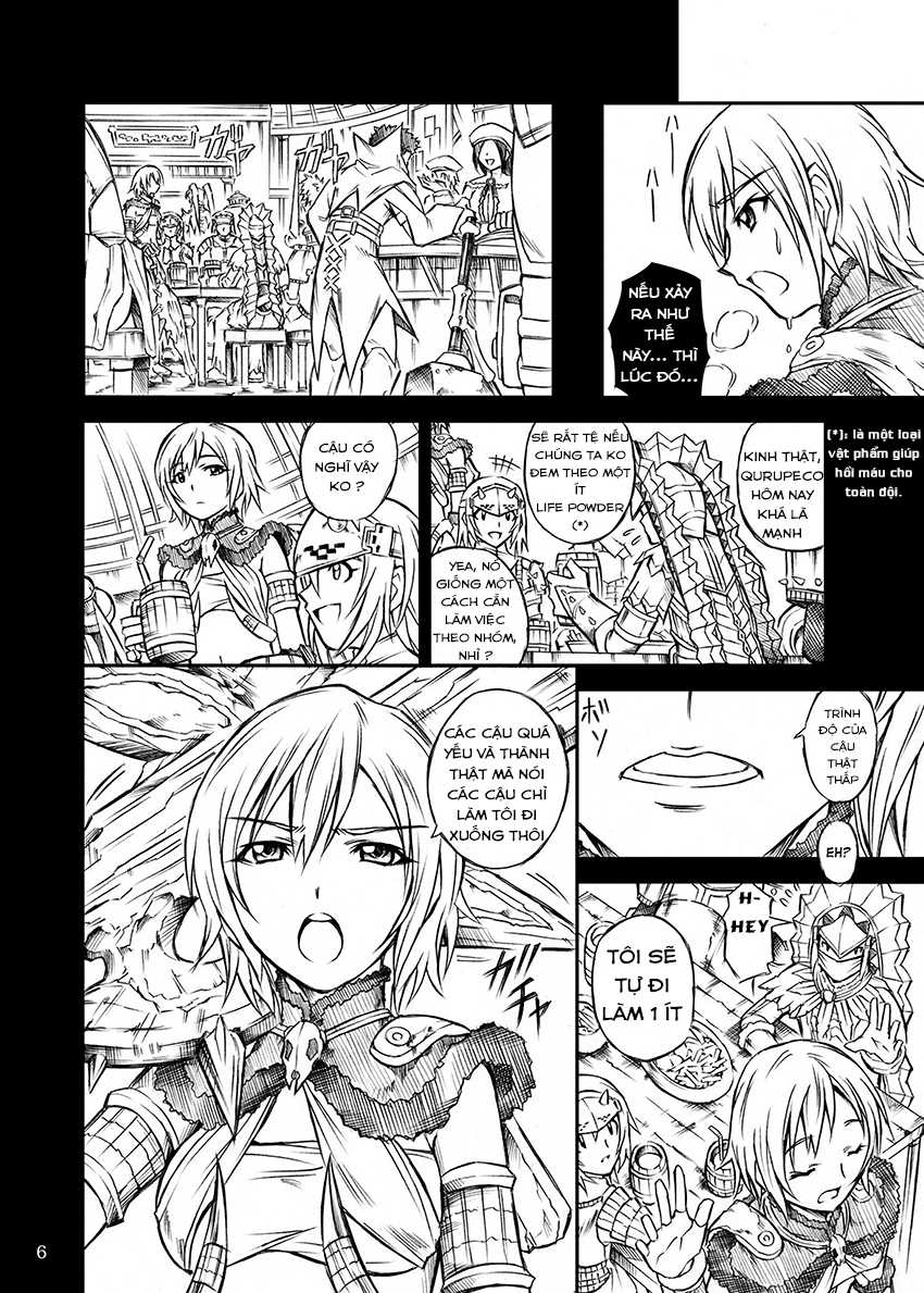 (C77) [Yokohama Junky (Makari Tohru)] Solo Hunter no Seitai (Monster Hunter) [Vietnamese Tiếng Việt] - Page 6