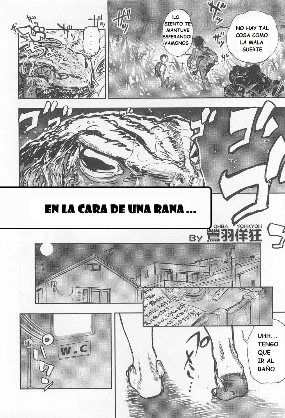 [Ohba Yohkyoh] Kaeru no Tsura ni.... | en la cara de una rana... (Nyotaika! Paradise 03) [Spanish] [nekoneko2go] - Page 2