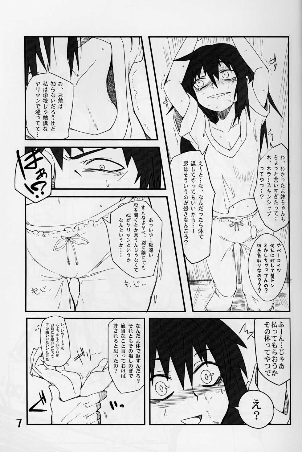 (C85) [Wag The Dog (Kuroinu)] Watashi ga Motenai no wa Moshikashite Watashi ga Waruinoka!? (Watashi ga Motenai no wa Dou Kangaetemo Omaera ga Warui!) - Page 6