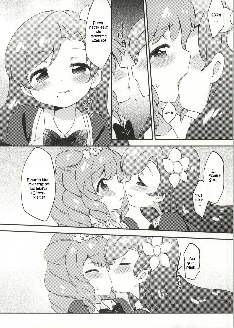 (Geinoujin wa Card ga Inochi! 4) [Colomonyu (Eromame)] Naisho no Nail (Aikatsu!) [Spanish] [Kurotao] - Page 8