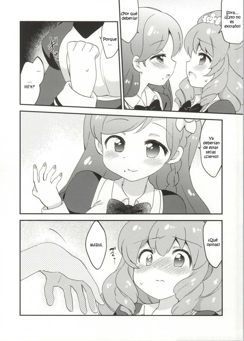 (Geinoujin wa Card ga Inochi! 4) [Colomonyu (Eromame)] Naisho no Nail (Aikatsu!) [Spanish] [Kurotao] - Page 10