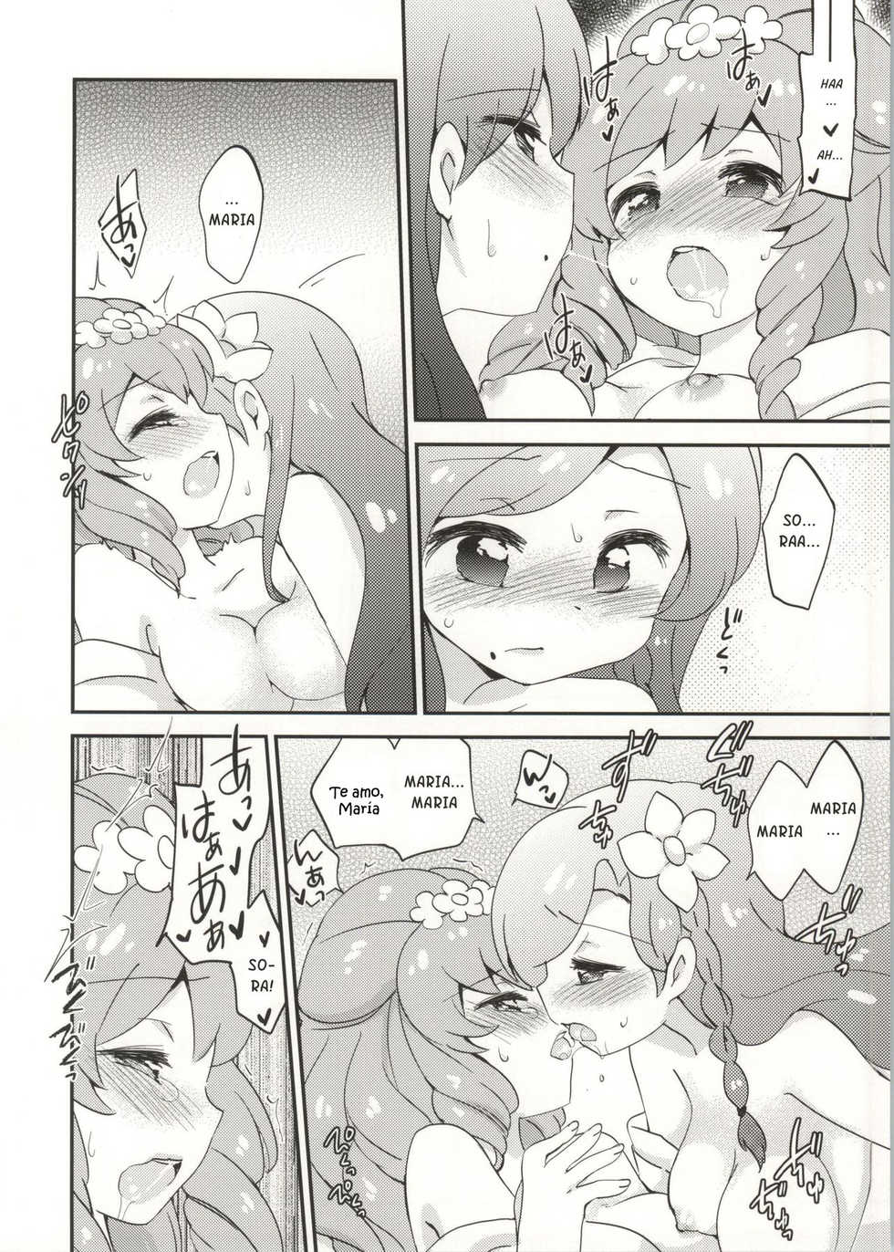 (Geinoujin wa Card ga Inochi! 4) [Colomonyu (Eromame)] Naisho no Nail (Aikatsu!) [Spanish] [Kurotao] - Page 14