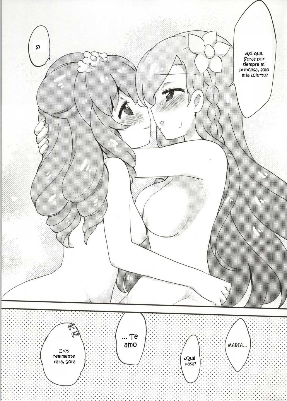 (Geinoujin wa Card ga Inochi! 4) [Colomonyu (Eromame)] Naisho no Nail (Aikatsu!) [Spanish] [Kurotao] - Page 17