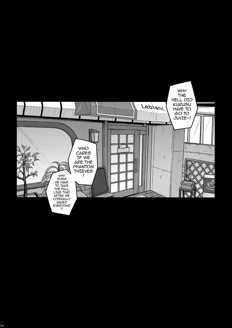 (C91) [Darabuchidou (Darabuchi)] phantom thief (Persona 5) [English] {darknight} - Page 3
